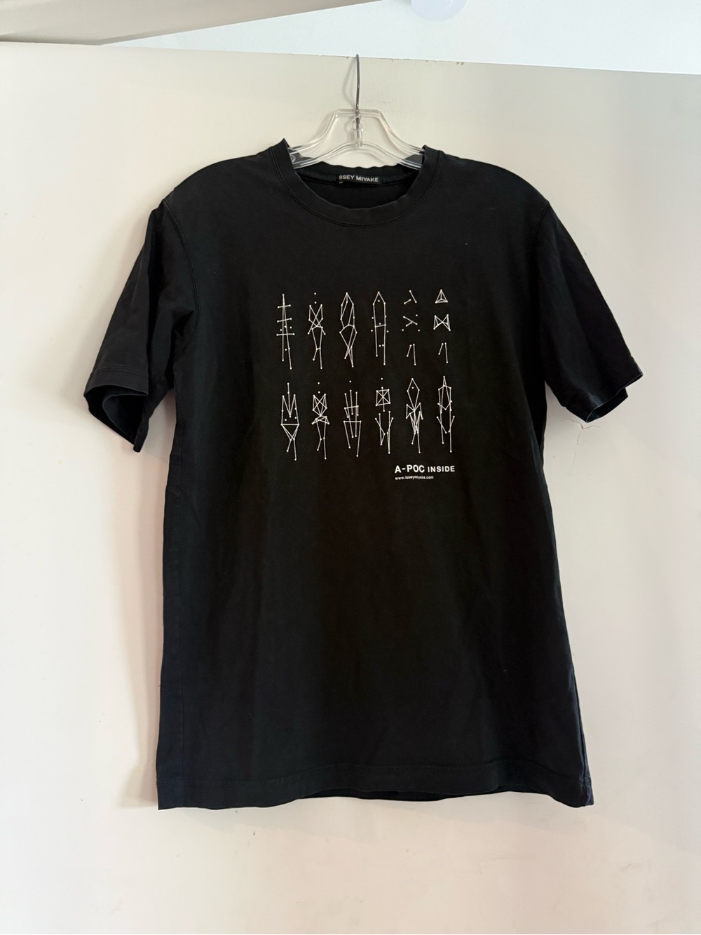 Issey Miyake A-POC INSIDE x Masahiko Sato Geometric Graphic T-Shirt Black S